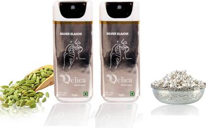 Qelica Silver Elaichi Mouth Freshener For Men And Women (10g x 2=20g) Spray