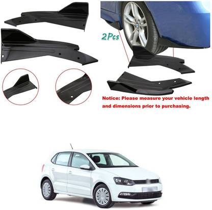 XZRTZ Rear Bumper Splitter Lip Diffuser Wrap Angle Anti-Scratch Protection D256 Matte, Glossy, Chrome Volkswagen Polo Rear Garnish