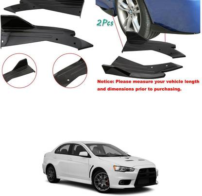 XZRTZ Rear Bumper Splitter Lip Diffuser Wrap Angle Anti-Scratch Protection D152 Matte, Glossy, Chrome Mitsubishi Lancer Rear Garnish