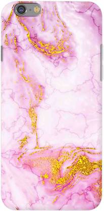 NDCOM Back Cover for iPhone 6 Plus Golden Pink Marble Printed