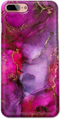 NDCOM Back Cover for iPhone 7 Plus Pink Marble Printed