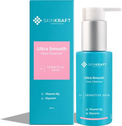 Skinkraft Ultra Smooth Face Cleanser -  For Sensitive Skin Face Wash