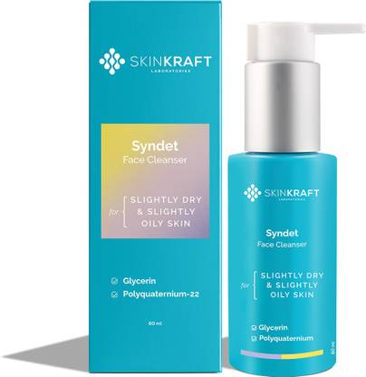Skinkraft Syndet Face Cleanser -  For Normal to Oily and Normal to Dry Skin Face Wash