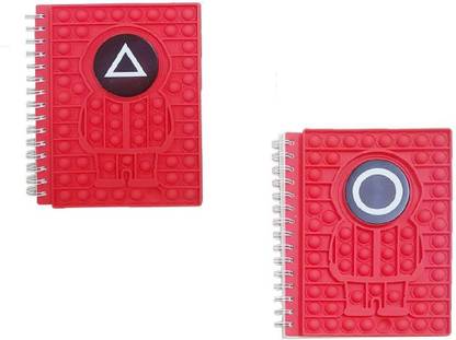 Neel A7 Popit Fidget Diary Both Sided Ruled (160 Page) Spiral Notebook Personal Diary A5 Notebook Both Side Ruled 140 Pages