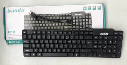 Banda BW-08 Wired USB Standard Desktop Keyboard Compatible with Desktop, Laptop, Mac
