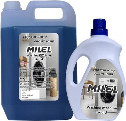 Milel store Washing Machine Liquid Top Load and Front Load 5lt And 1lt Liquid Multi-Fragrance Liquid Detergent