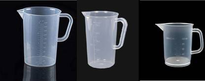 POLYLAB Measuring Jug 2000ml & BEAKER 500ML, 100ML COMBO SET Measuring Cup Set