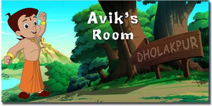 Midas Craft Polypropylene CHOTA BHEEM Name Plate