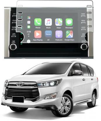 Wishguard Edge To Edge Tempered Glass for Toyota Innova Crysta Z Facelift (8 inch) 2021-22 Navigation & Infotainment System [Clear, 1]
