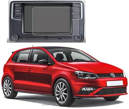 Tuta Tempered Tempered Glass Guard for Volkswagen Polo GT (7 inch) Cars Navigation System System (3) (Pack 3)