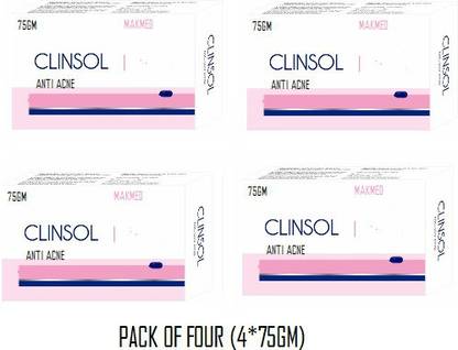 MAKMED FRESH ANTI ACNE CLINSOL SOAP PACK OF FOUR (4*75GM)
