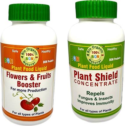 BON products Flower & Fruit Booster and Plant shield 280ml each Fertilizer