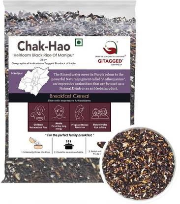 GiTAGGED Chak-Hao Black Rice Of Manipur Black Black Rice