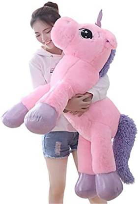 RIDDHI Funny Unicorn Stuffed Animal Plush Toy for Boys and Girls  - 100 cm