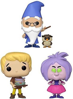 Funko POP! The Sword in The Stone Collectors Set - Merlin with Archimedes, Arthur