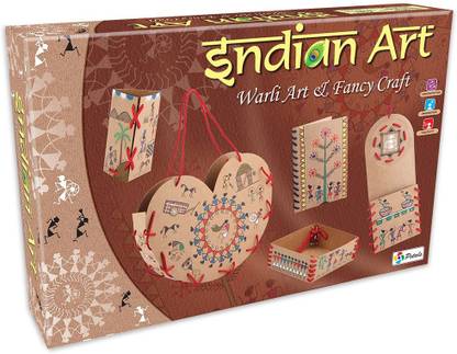 TOYFUN Multicolor Art & Craft Toys Plastic Indian Art Sr