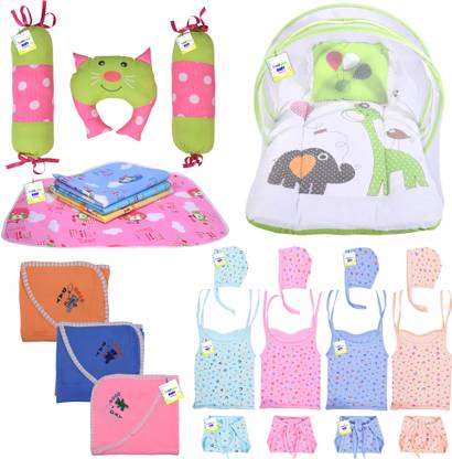 Toddylon New Born Baby Clothing & Bedding Essential Gift Set Combo