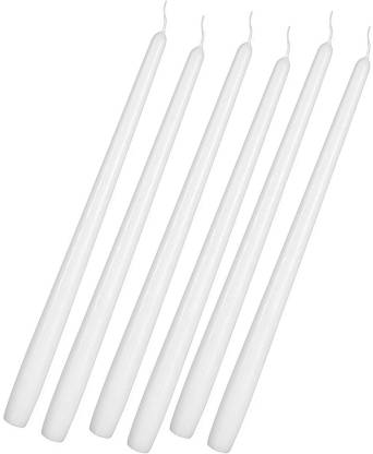 Floryn decor White Taper Candles | Dripless Cande|10-Inch Long Candles | Home Decor Candles Candle
