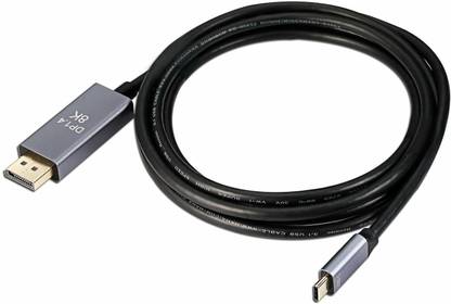 microware USB Type C Cable 1.5 m USB C to DisplayPort Male Cable DP 1.4 8K USB Type C Cable