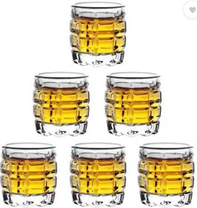 SPIRITUAL HOUSE (Pack of 6) Heavy Base Shot Glass Set,Whisky Shot Glasses 35 ML Glass Set Shot Glass