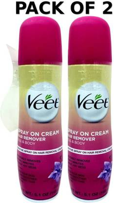 Veet Spray On Hair Remover Sensitive Formula, 5.1 Ounce Spray