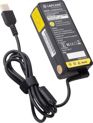 LAPCARE Adapter Compatible With Lenovo 20V 3.25A USB/SQUARE TIP WITH PIN 65 W Adapter