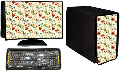 Tenkart DESKTOP COVER FULL SET for 20 inch Computer Desktop Cover  - M14-Monitor,Keyboard & CPU Cover