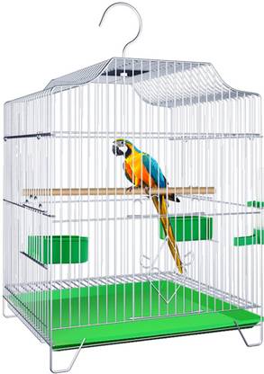 Buraq 19 Inch Hanging Bird cages for Parakeets Parrot with Stackable Hook Bird Cage