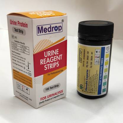 MOWELL Medrop Urine Protein Test Strips (Pack of 100 strips) Ph Test Strip