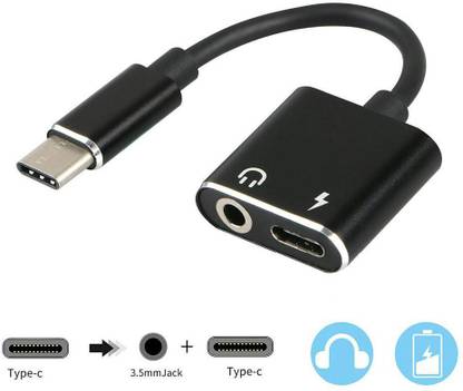 IMMUTABLE Multicolor 8 in 1 Type C to audio jack and charging K12 Phone Converter