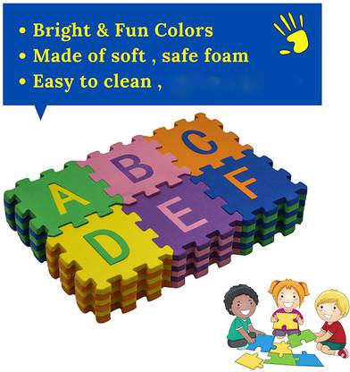 Poktum Hot Selling A-Z Alphabet and 1-9 Number Educational Mat