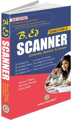 B.Ed Scanner Semester - II (English Version) New Edition - 2022