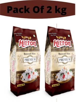 HILTON Premium Basmati Rice Combo 2kg Basmati Rice (Long Grain, Steam)