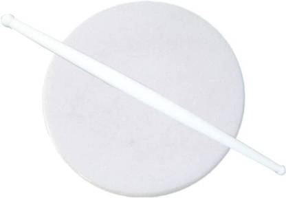 ShoppyCharms Non Stick Lightweight White Plastic Rolling Pin/Belan for Chapati Rolling Pin