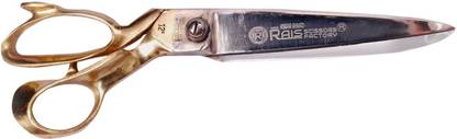Alvi NEW RAIS SACISSORS Tailoring Scissors with Steel Golden Brass 12'' Scissors Scissors