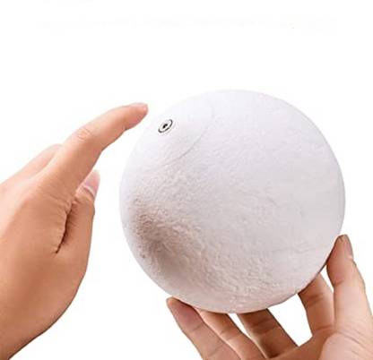 KRITAM 3D Changing Moon Light with Stand for Bedroom Lights Table Lamp