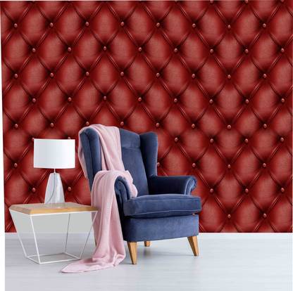 Decorative Vinyl Abstract Red, Maroon, Brown Wallpaper