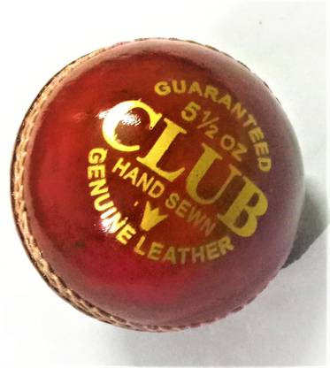 CLUB 2 Part Cricket Leather Ball