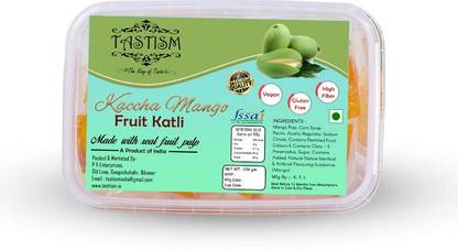 Tastism Premium Quality Kaccha aam Katli |Made with Real Fruit Pulp|Kachi keri Barfi Kaccha aam Jelly Candy