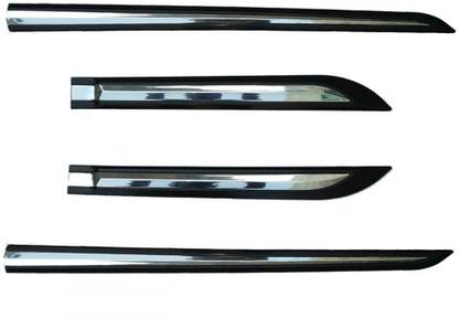 Kunj Autotech Half Chrome Car Door Side Beading Moulding for Maruti Baleno Set of 4 Car Beading Roll For Door