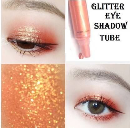 YAWI Shimmer Glitter gel ORANGE COLOR tube eye shadow 15 ml