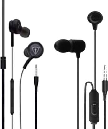 Tiitan Combo Pack of Wired Earphones Black S8, S6 Wired