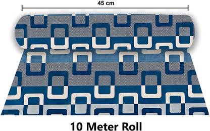 H K TRADERs 10 Meter Rectangular Long Shelf Protector Mat for Drawer,Liners for Kitchen