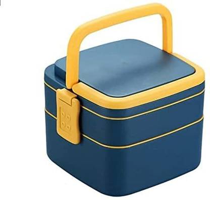 HASMITA 2 Compartment Tiffin with Handle 2 Containers Lunch Box