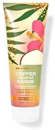 Bath & Body Copper Coconut Sands Ultimate Hydration Body Cream 8 Ounce Full Size
