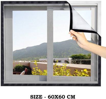 Duronet Fibre Adults Washable Insect Net Protection With Self Adhesive Hook & Loop Tap (Size -60X60 Cm) Mosquito Net