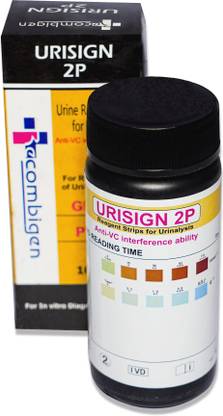 Urisign 2 Parameter (Glucose, Protein) Urine Test Strips for Urinalysis Pack of 100 Ph Test Strip