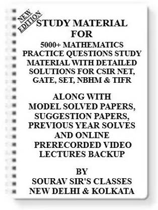 5000+ Mathematics Practice Questions Study Material With Detailed Solutions For Csir Net, Gate, Set, Nbhm & Tifr (Pack Of 4 Books)
