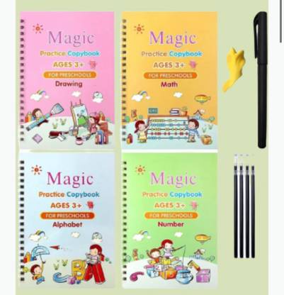 Magic Book For Kids (4books, 5inks And 1 Pen): Buy Magic Book For Kids ...