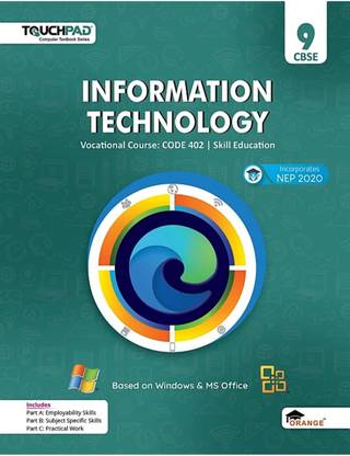 Touchpad Class 9 Information Technology Vocational Course Code 402 Skill Education